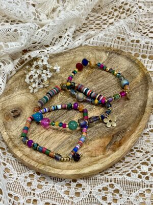 Lot de 3 bracelets infinity colors