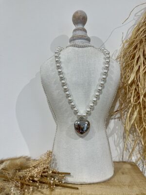 Collier Pearl argenté