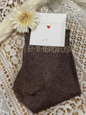 Chaussettes à paillettes EMMERDEUSE
