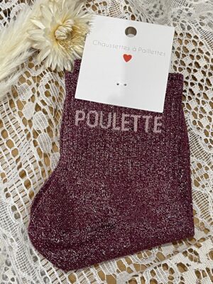 Chaussettes à paillettes POULETTE