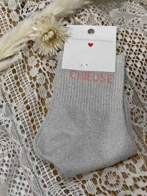 Chaussettes à paillettes CHIEUSE