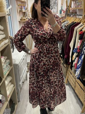 Robe Céline bordeaux