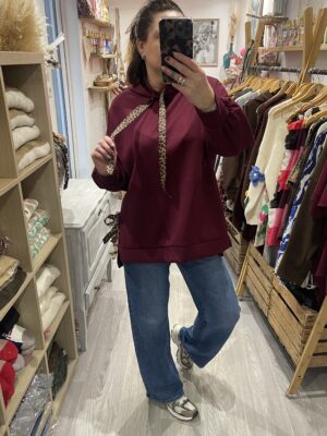 Sweat Ava bordeaux