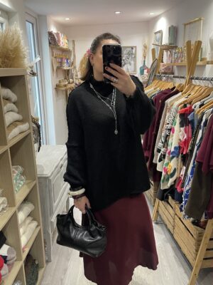 Jupe Marlène bordeaux