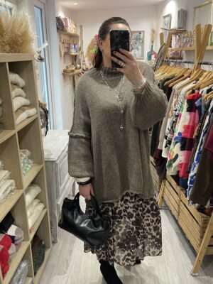 Pull Louane taupe