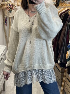 Pull Clotilde beige