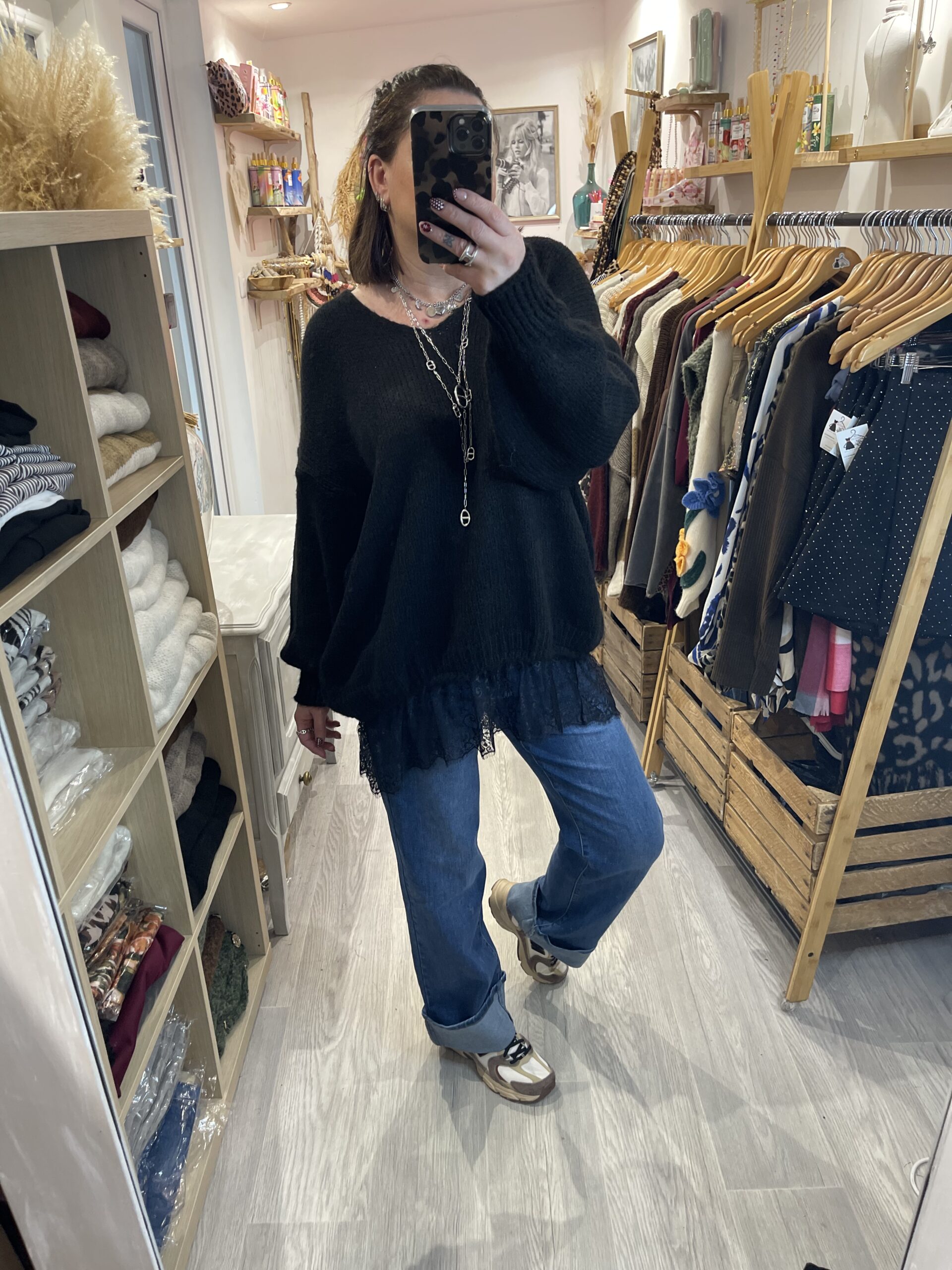 Pull Clotilde noir – Image 2