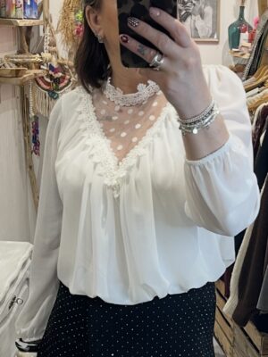 Blouse Elsa blanche