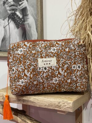 Trousse Amour terracotta