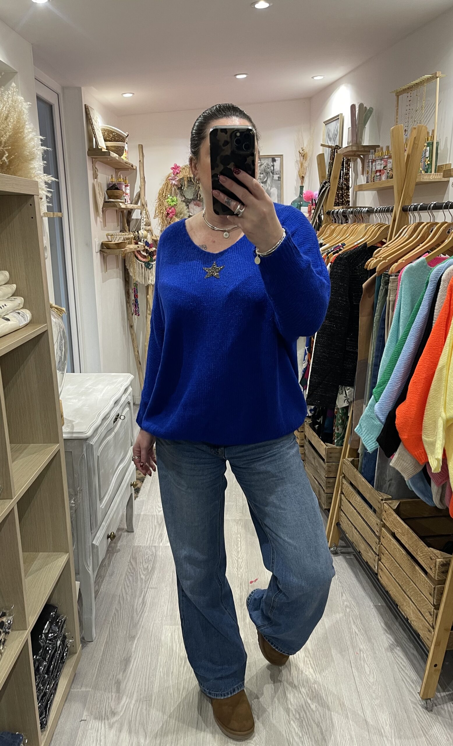 Pull Romy bleu électrique – Image 2