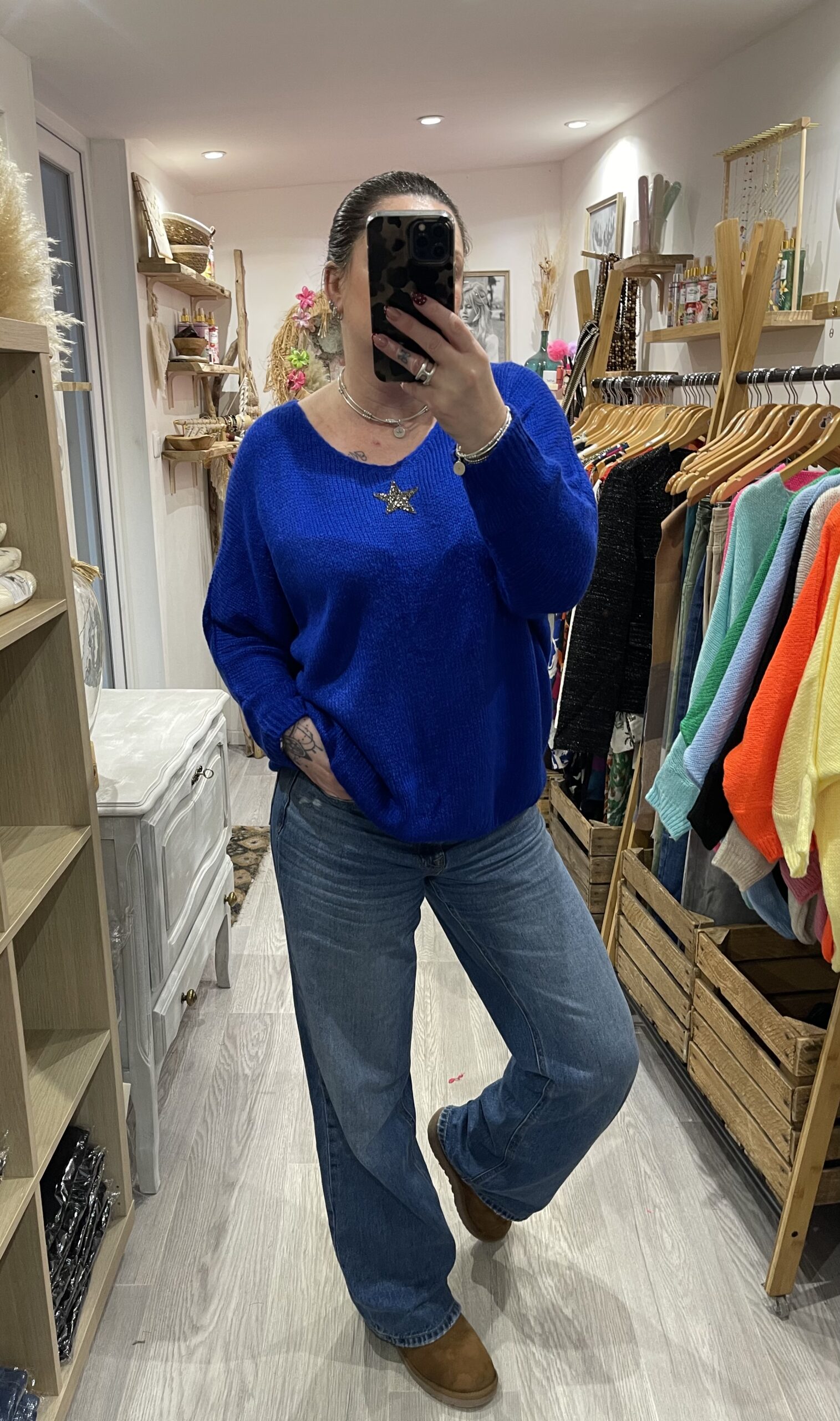 Pull Romy bleu électrique – Image 5