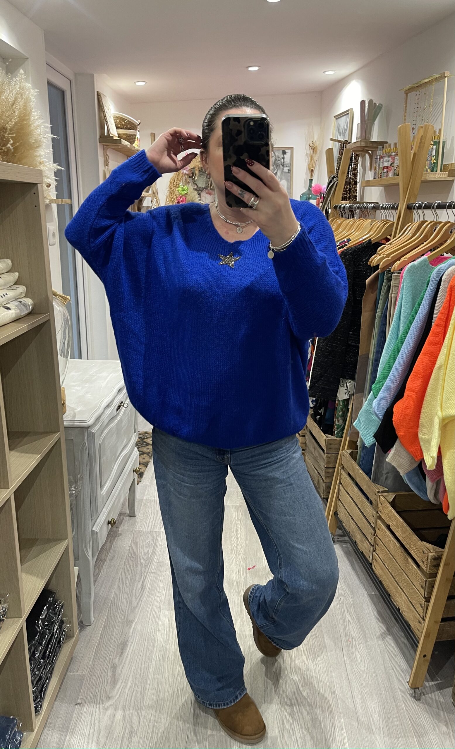 Pull Romy bleu électrique – Image 3