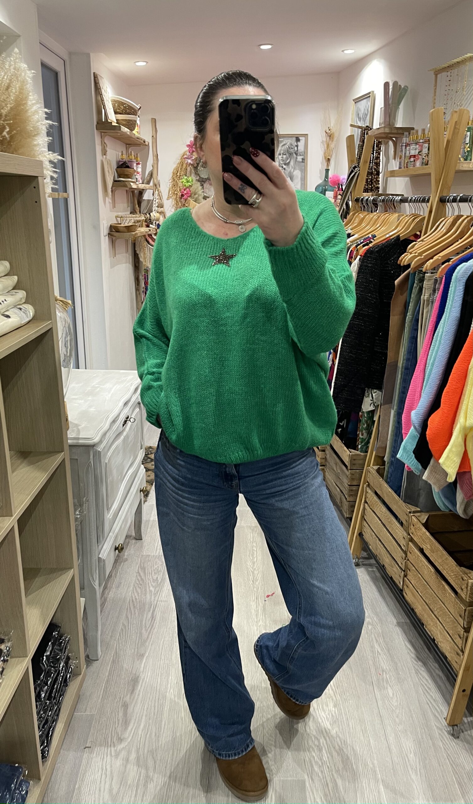 Pull Romy vert émeraude – Image 3