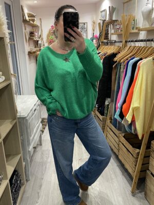 Pull Romy vert émeraude