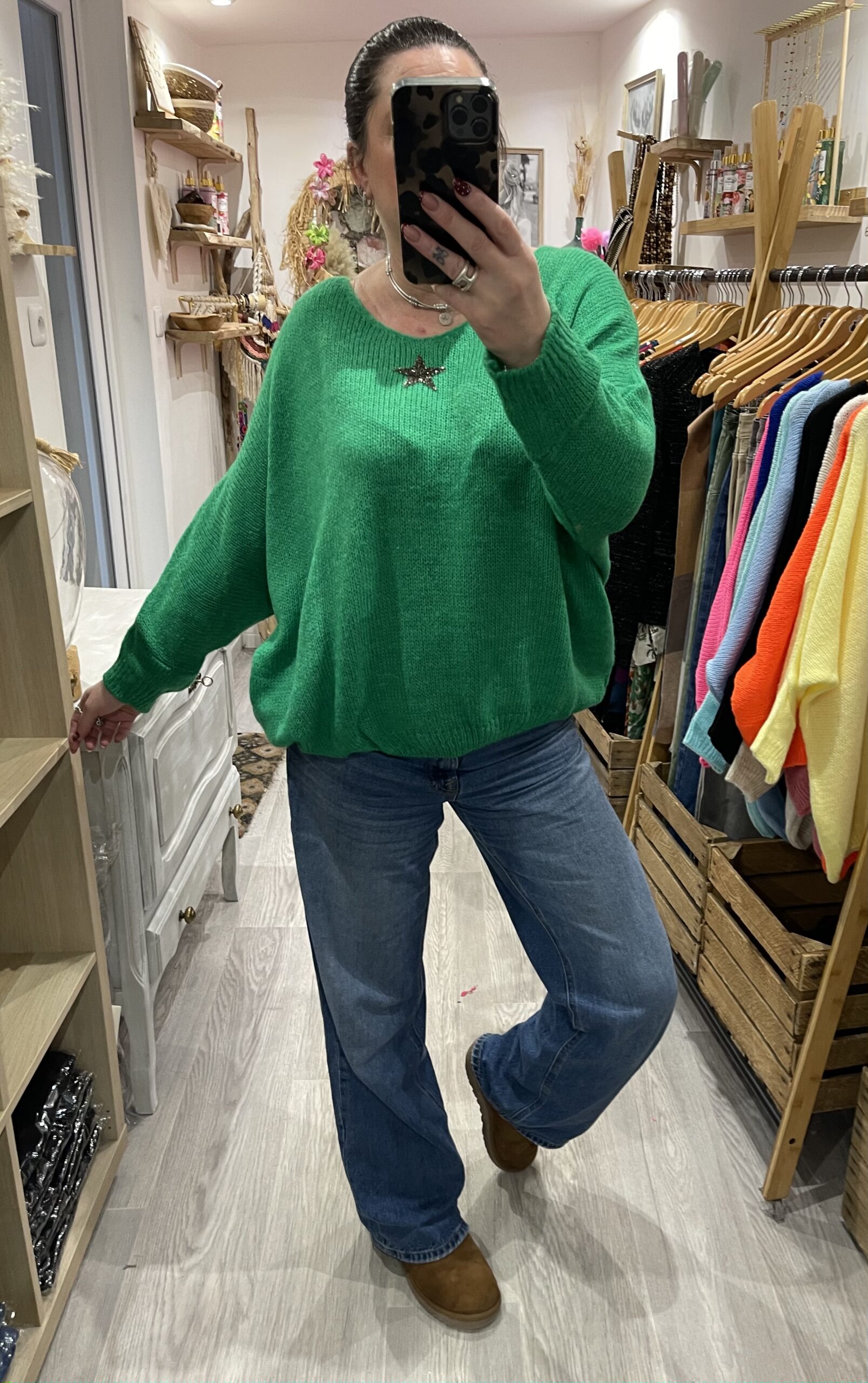 Pull Romy vert émeraude – Image 2