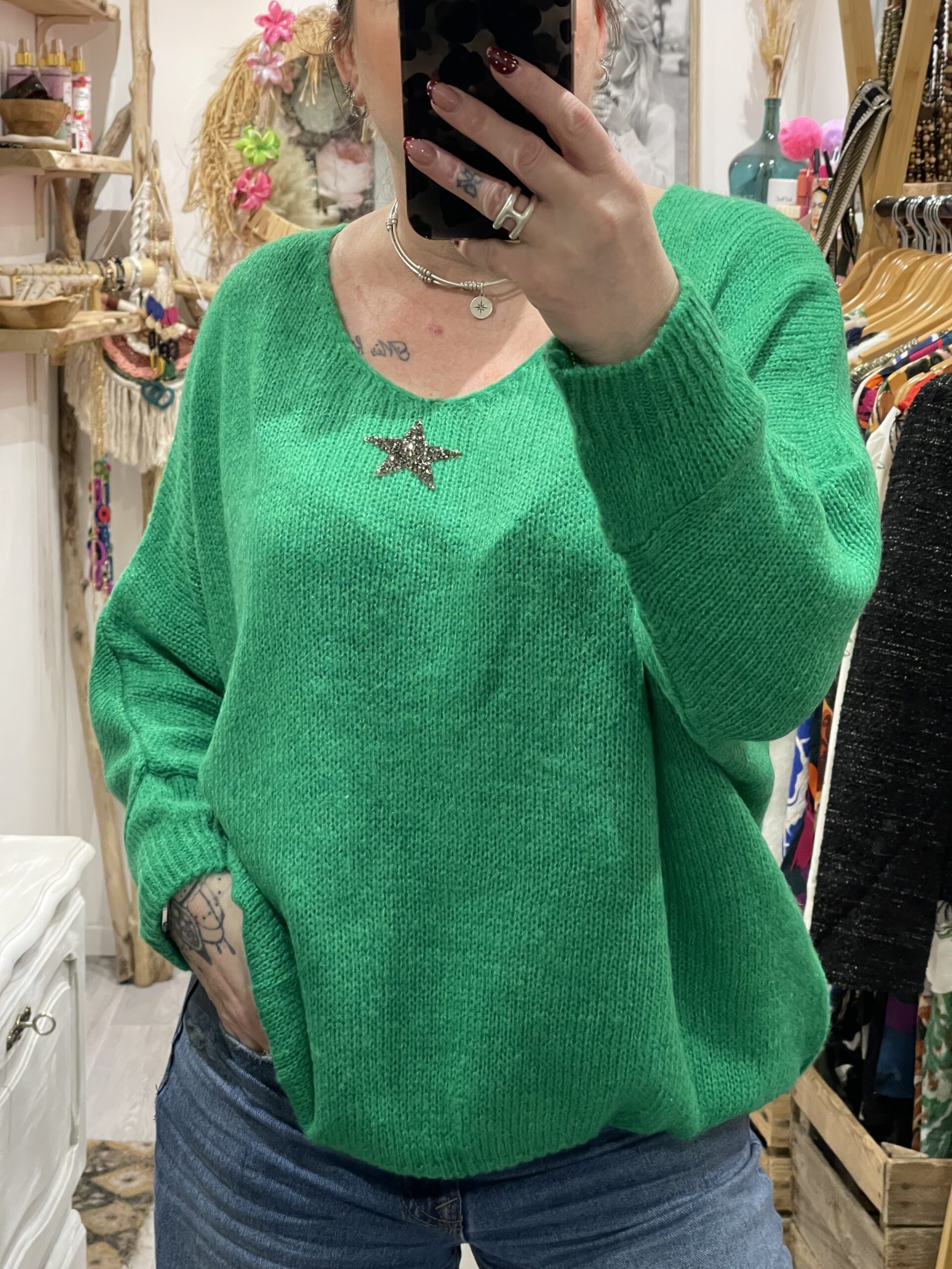 Pull Romy vert émeraude – Image 4