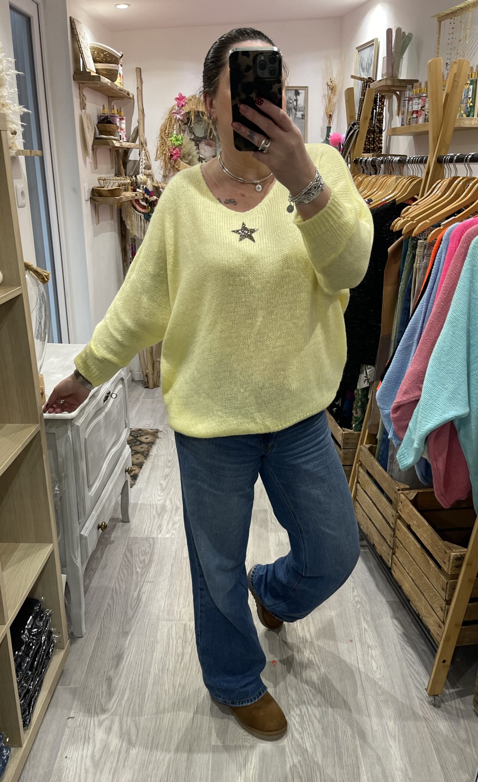 Pull Romy jaune – Image 3