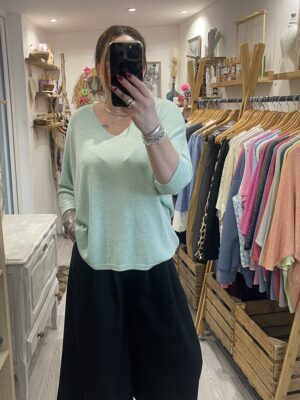 Pull Kim vert d'eau