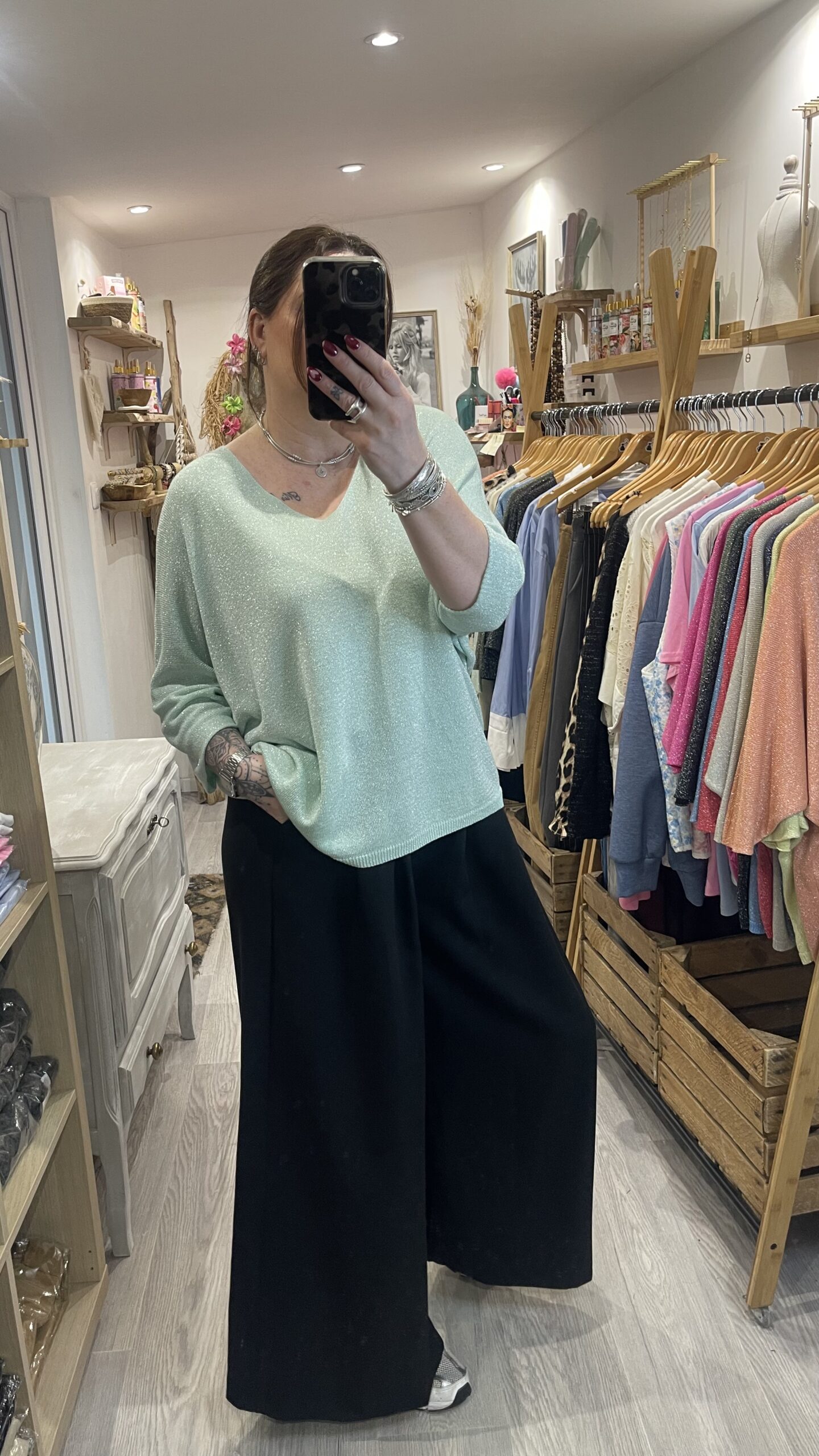 Pull Kim vert d'eau – Image 3