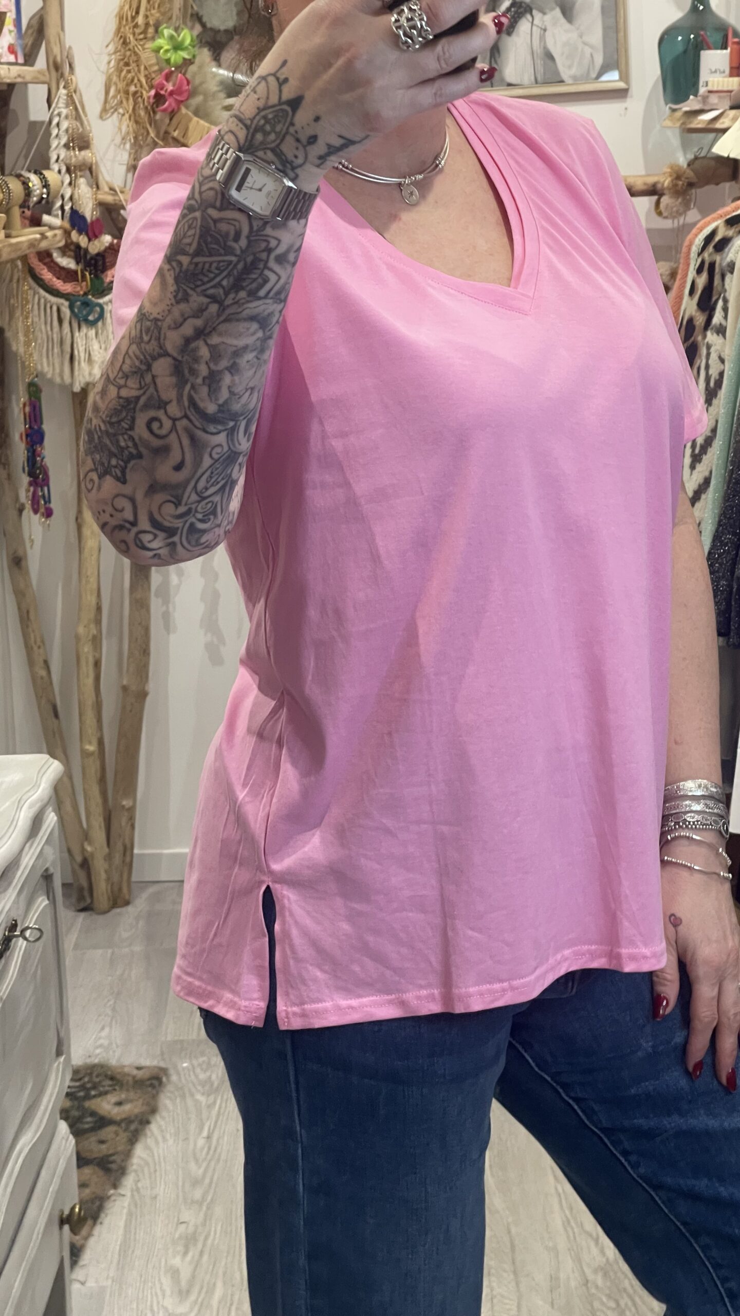 T-shirt Ézio rose – Image 4