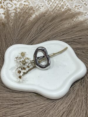 Bague Amber en acier inoxydable