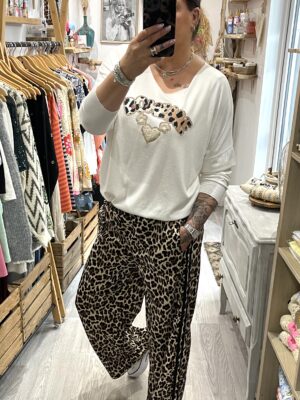 Pantalon Naé bandes noires