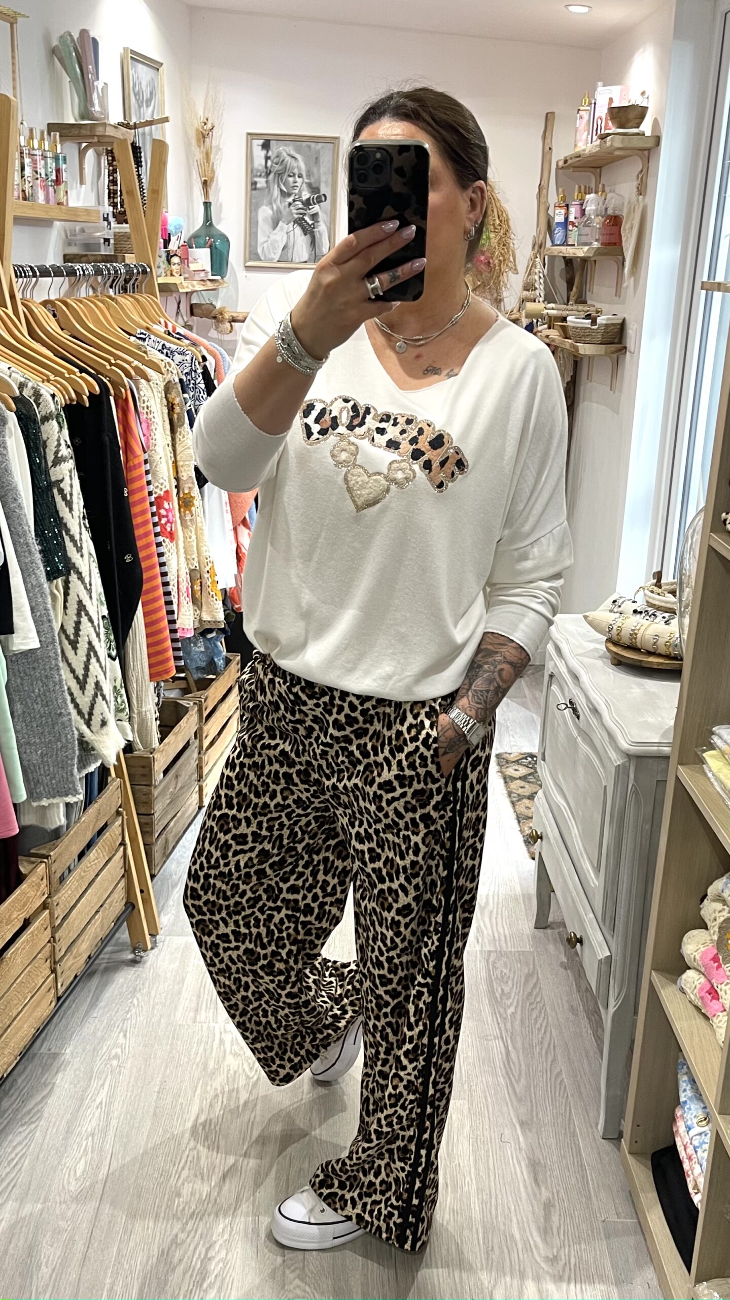 Pantalon Naé bandes noires