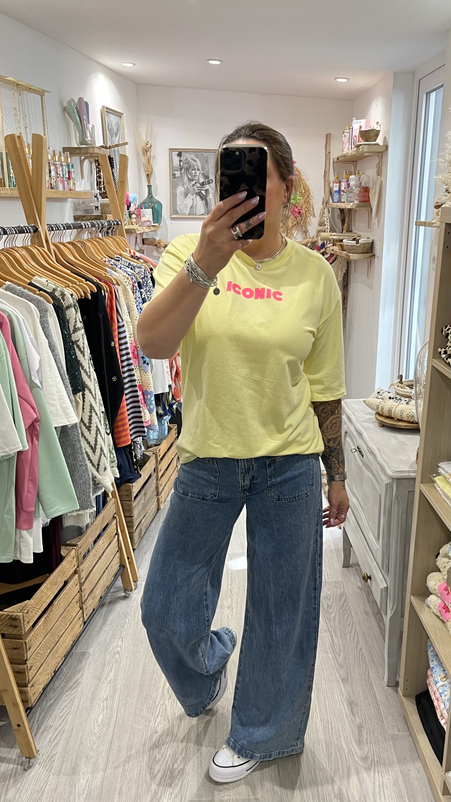 T-shirt Iconic jaune – Image 3