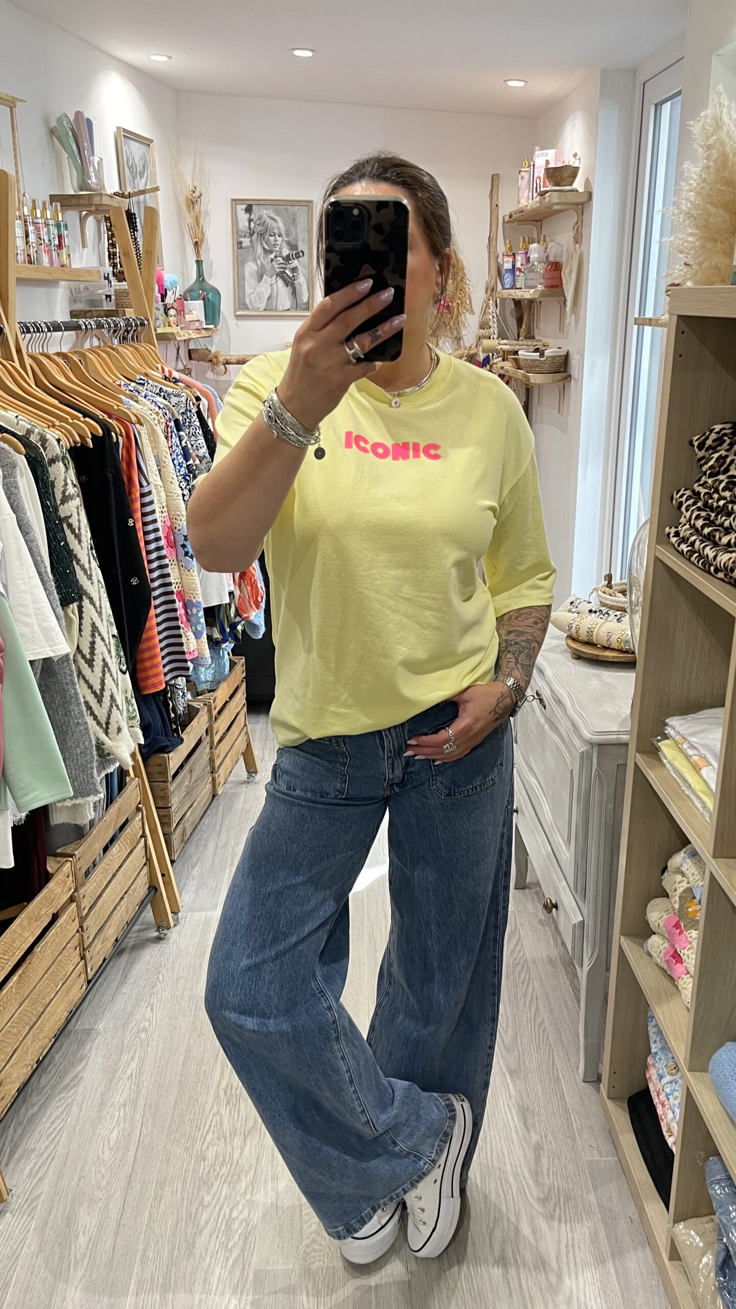 T-shirt Iconic jaune – Image 2