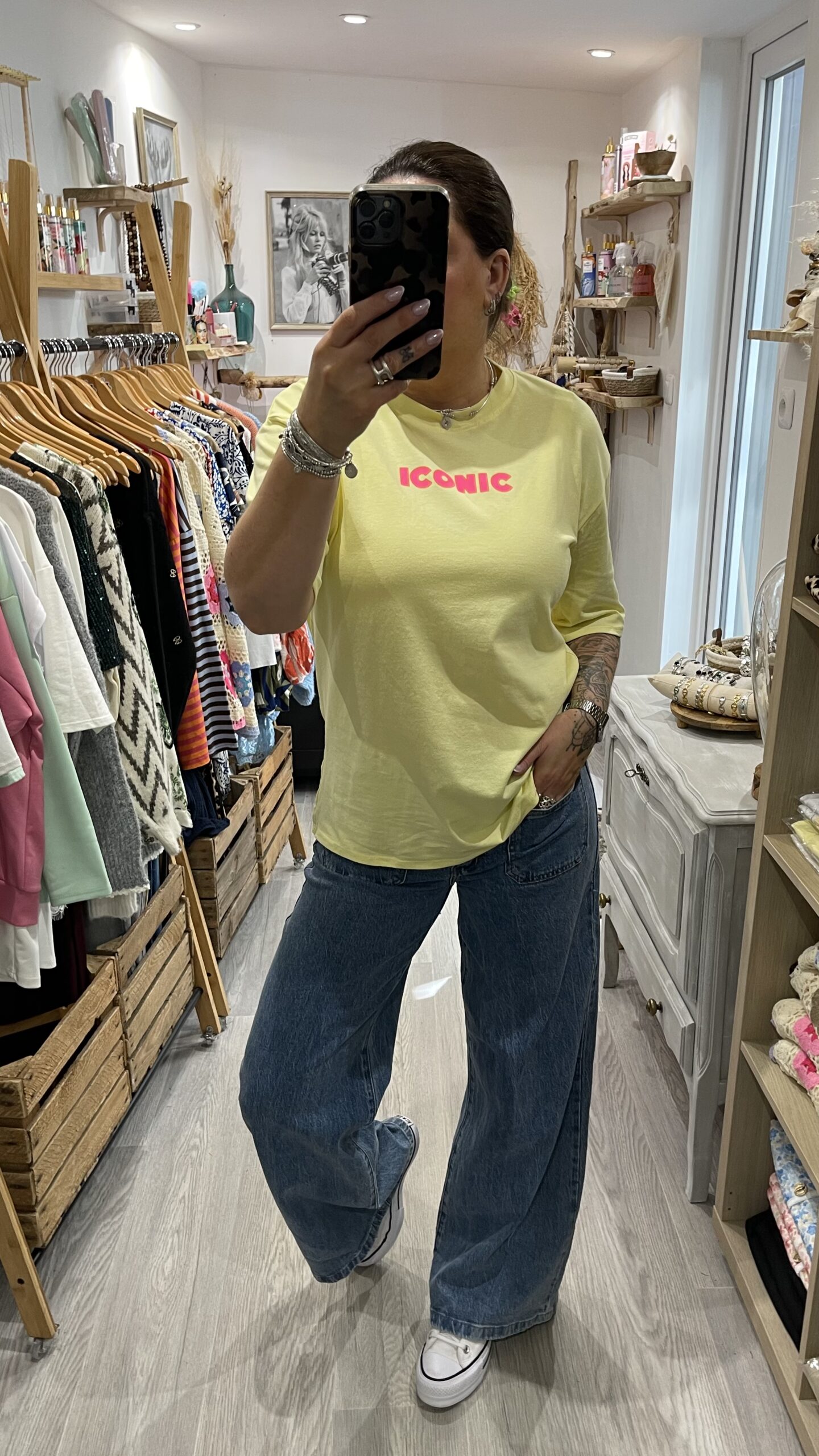 T-shirt Iconic jaune – Image 4