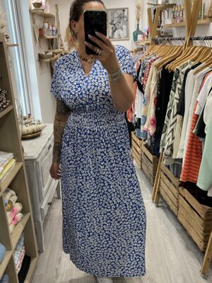 Robe Angèle bleue azur