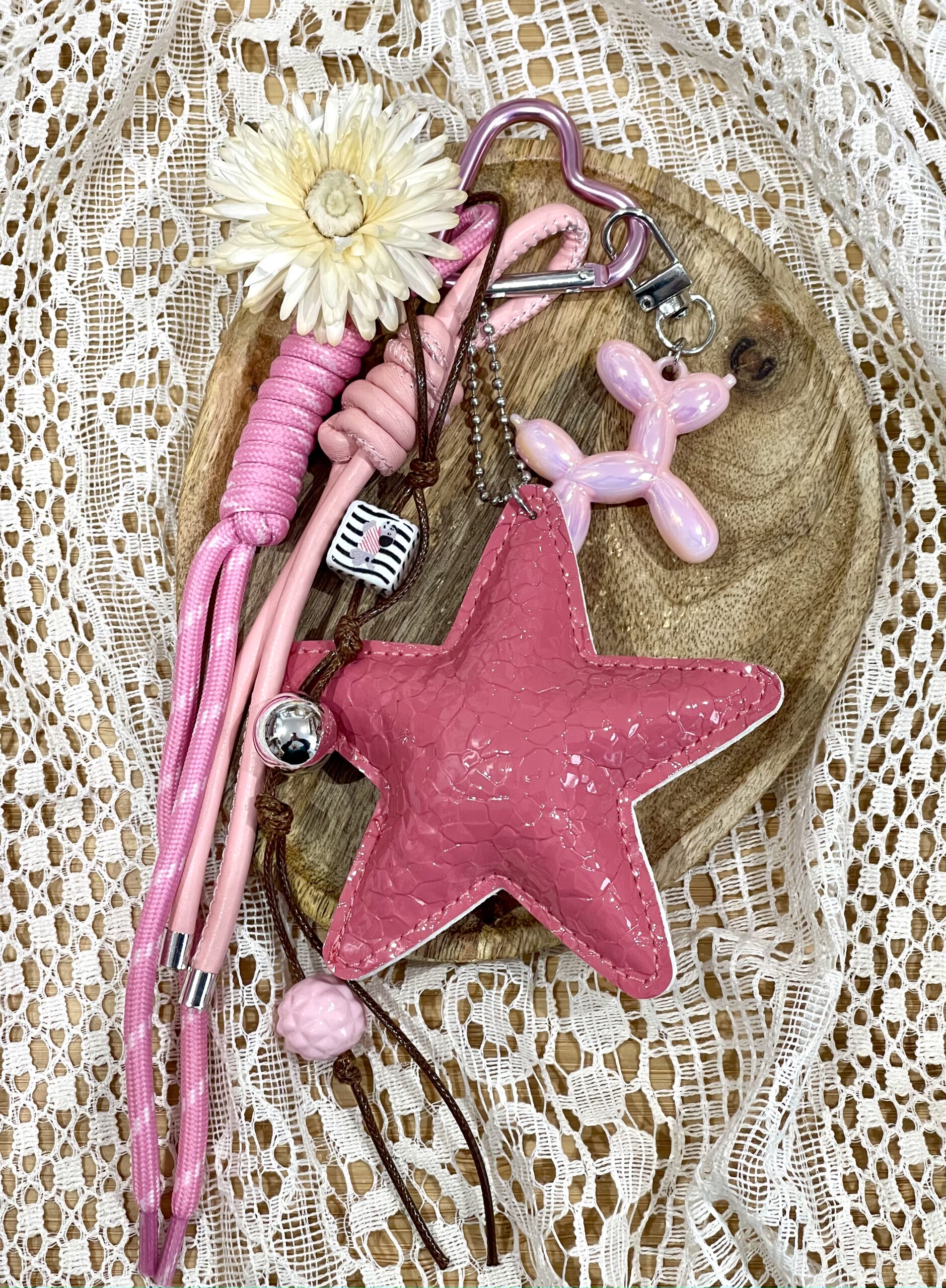 Bijoux de sac rose