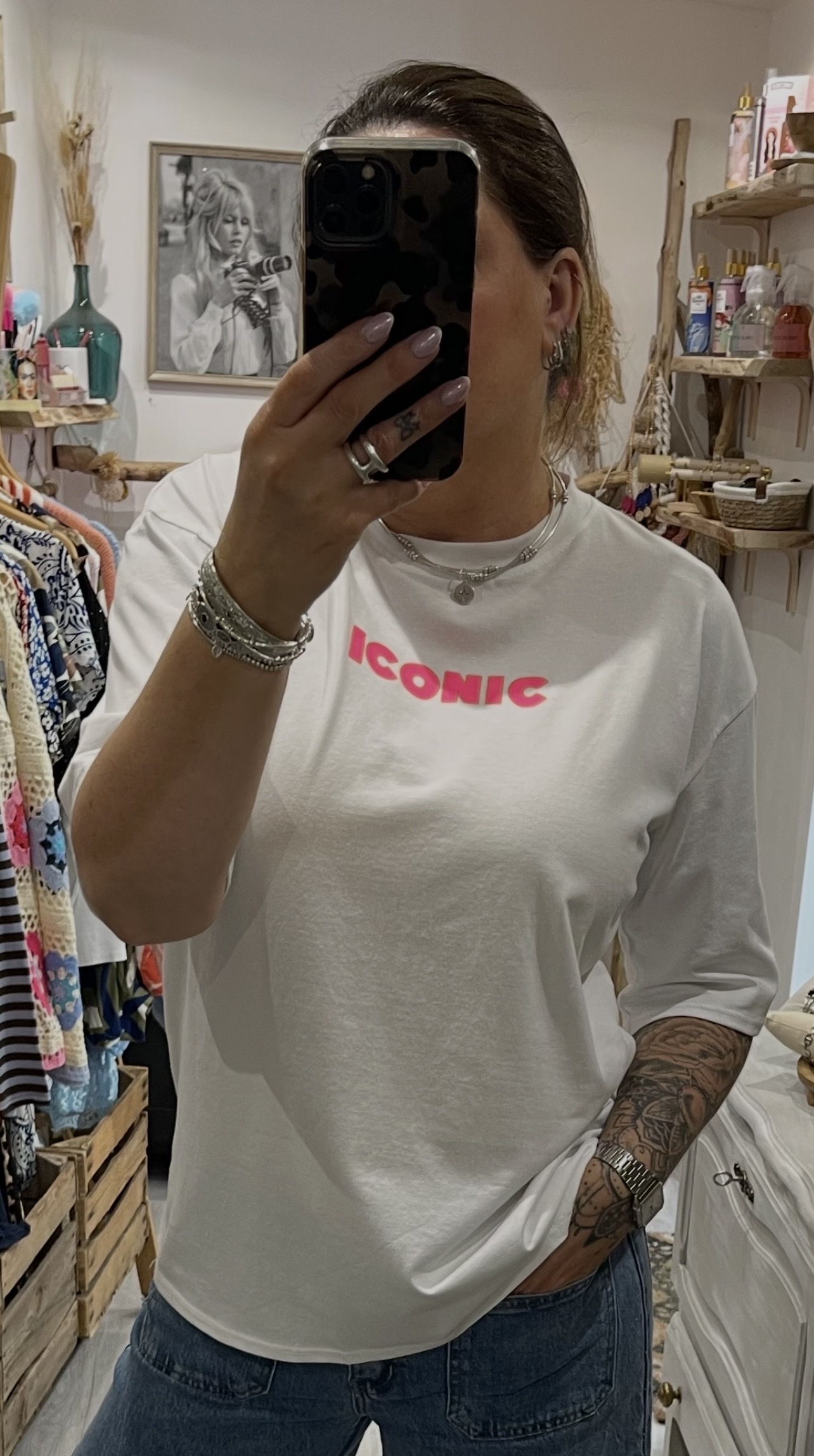 T-shirt Iconic blanc