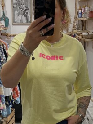 T-shirt Iconic jaune