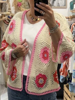 Cardigan Loana rose