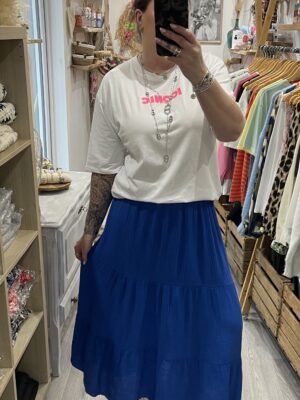 Jupe Luna bleu électrique