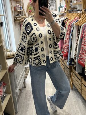 Cardigan Louisa bleu