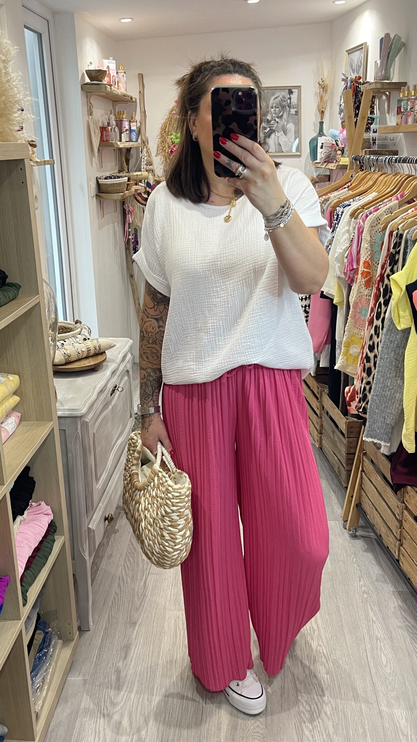 pantalon Milo fuchsia – Image 2