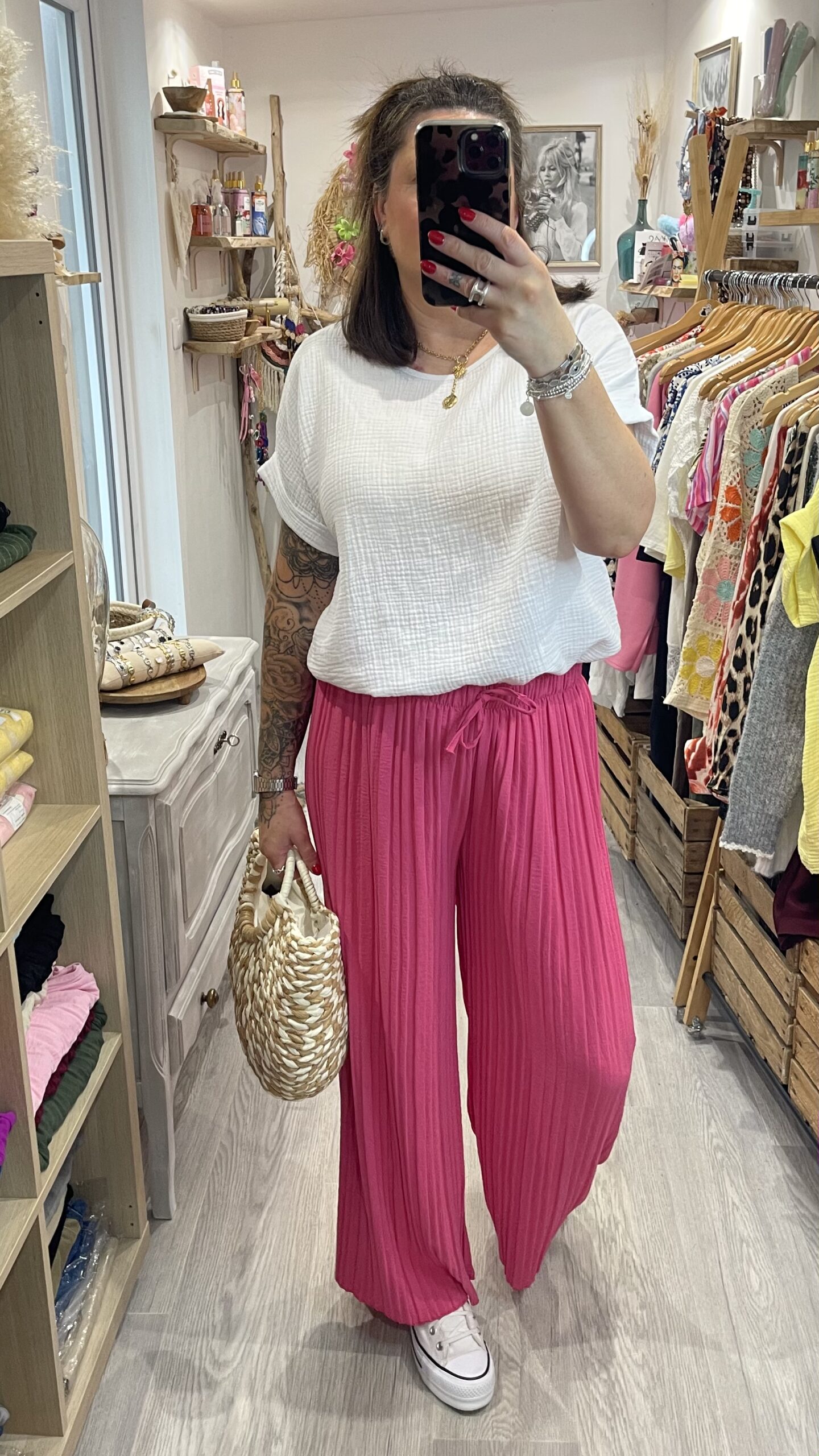 pantalon Milo fuchsia – Image 3