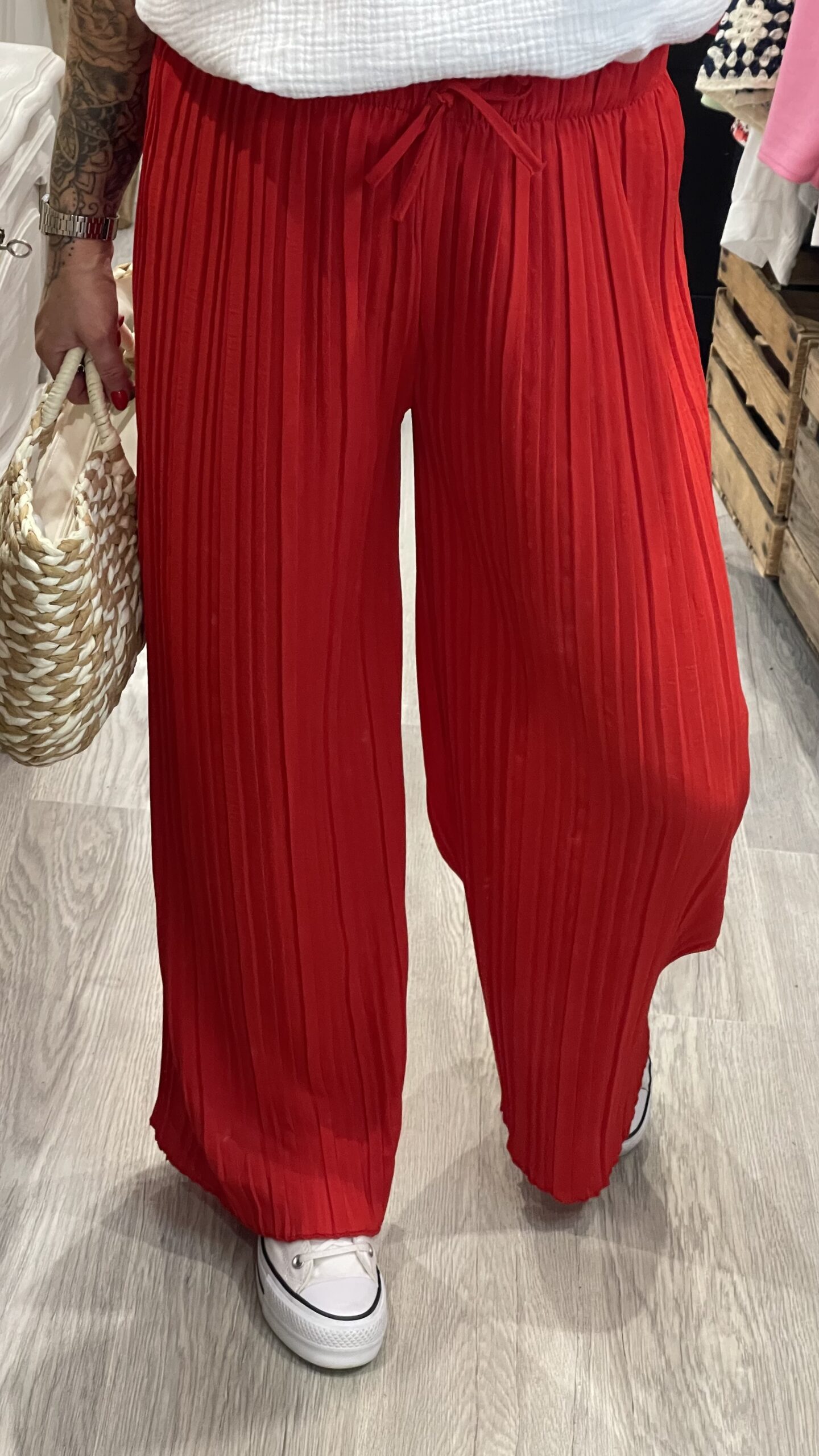 Pantalon Milo rouge – Image 4