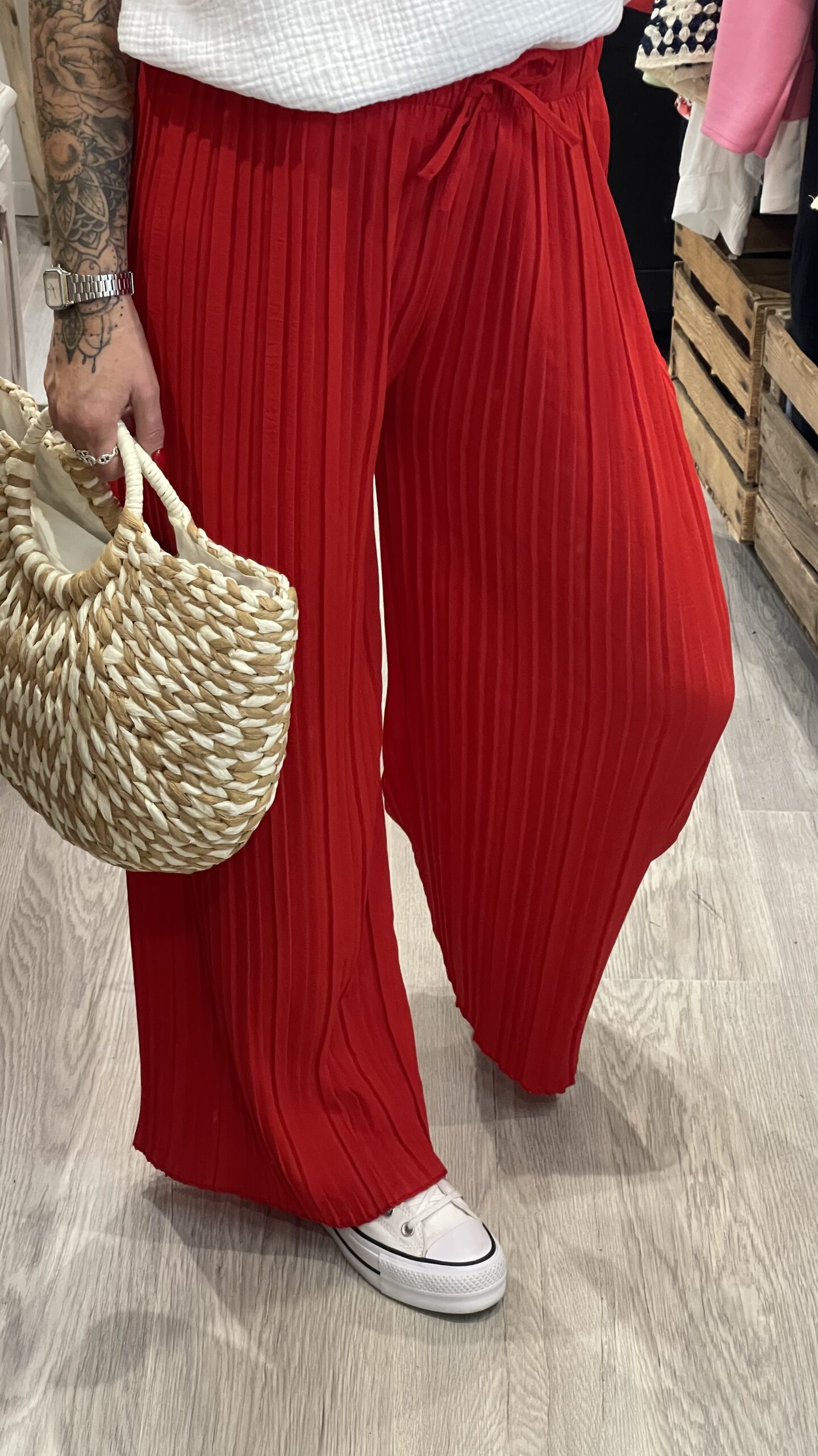 Pantalon Milo rouge – Image 5