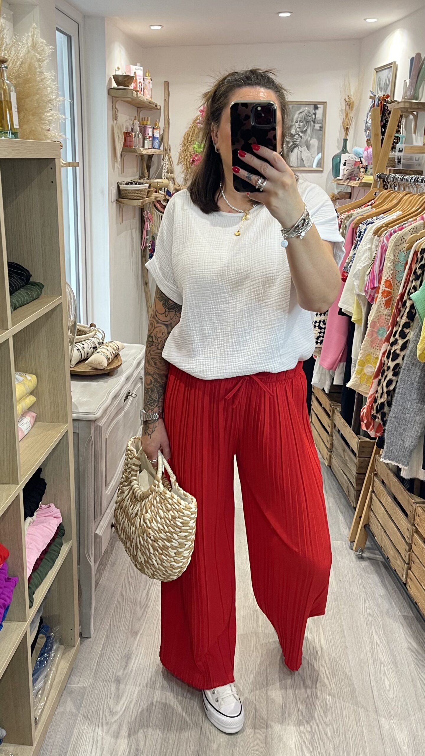 Pantalon Milo rouge – Image 2