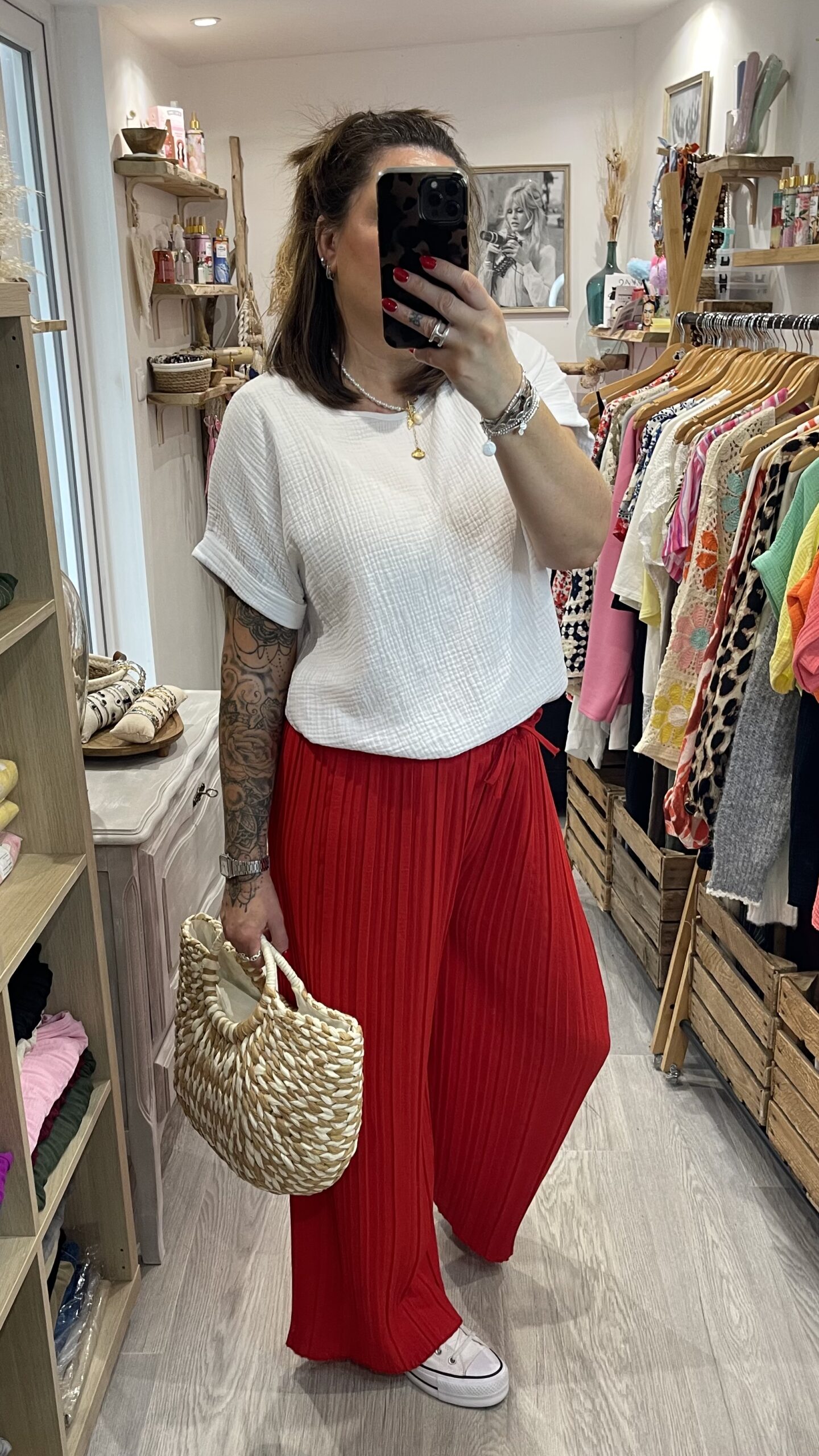 Pantalon Milo rouge