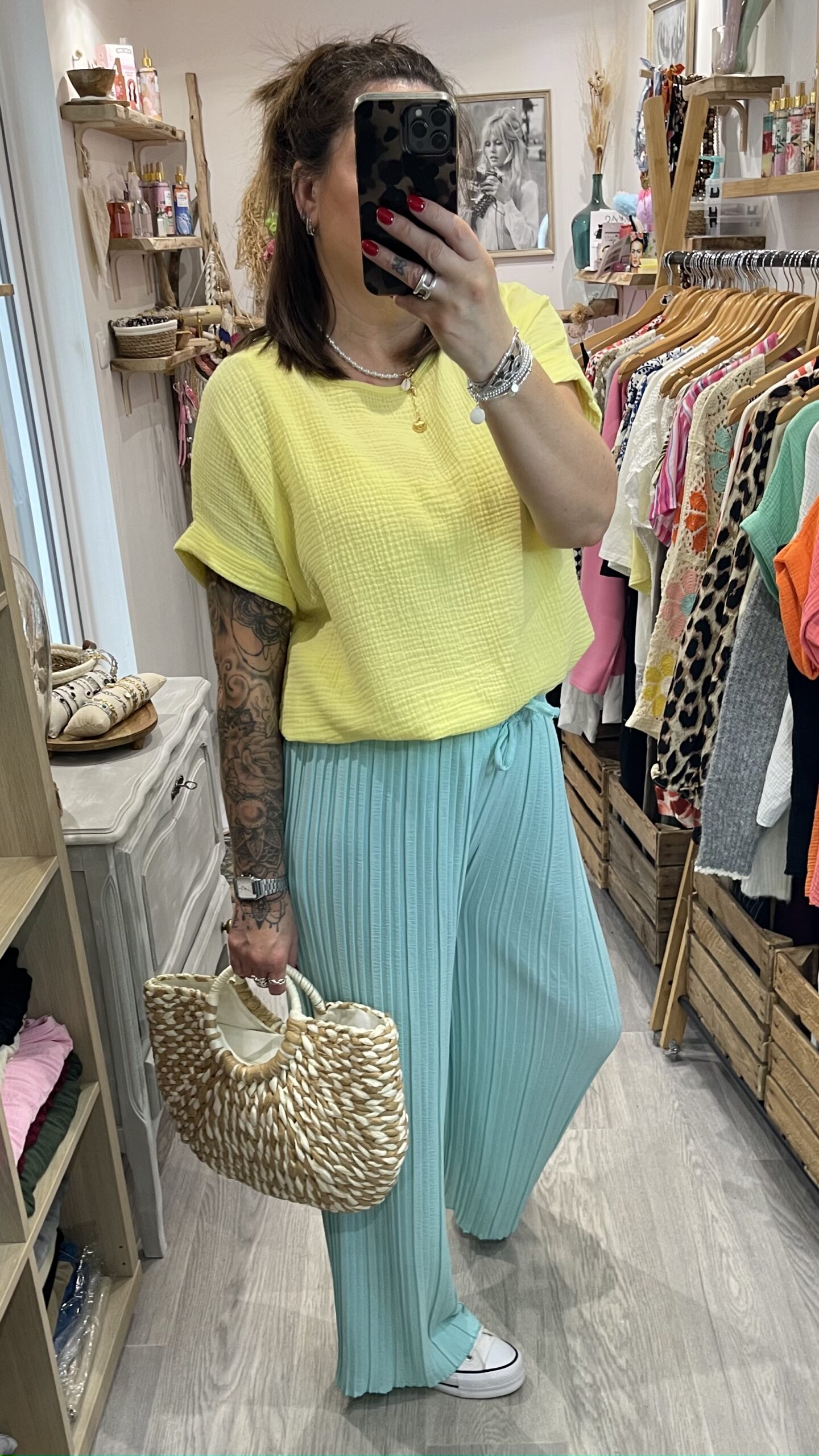 Pantalon Milo turquoise – Image 2