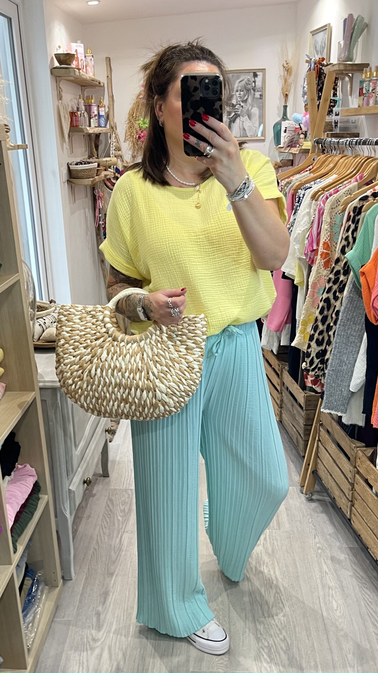 Pantalon Milo turquoise