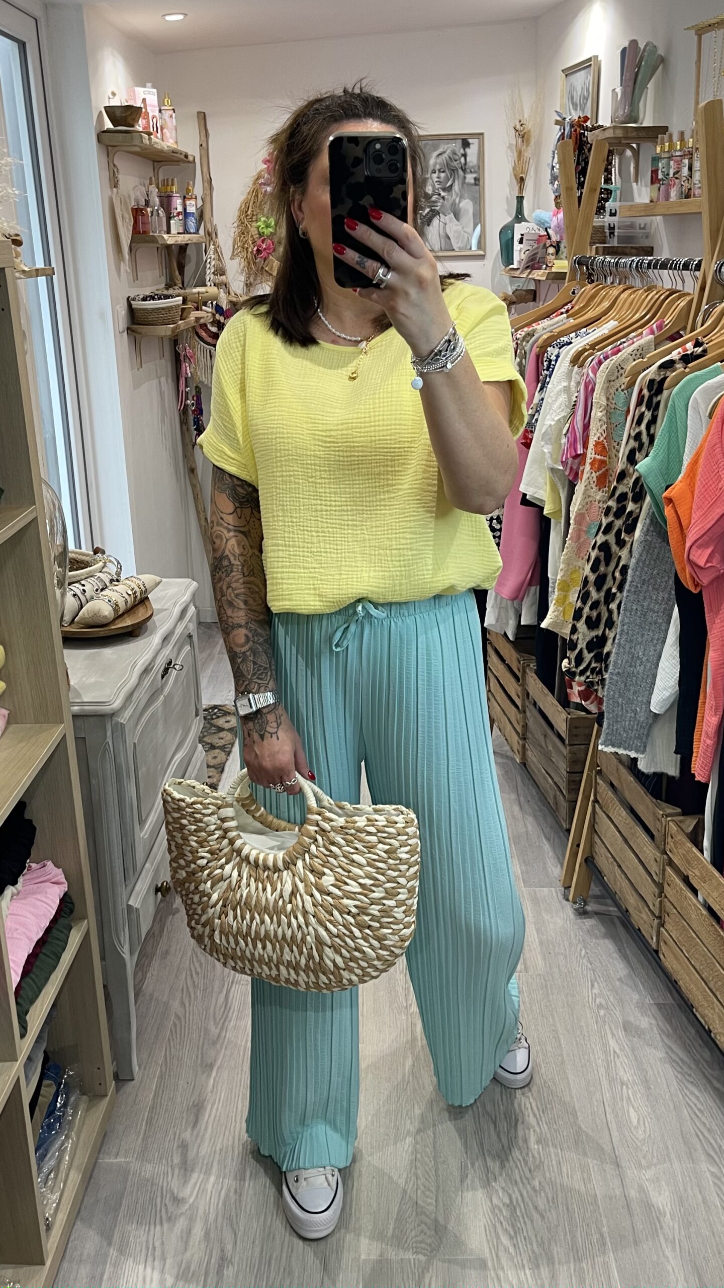 Pantalon Milo turquoise – Image 3