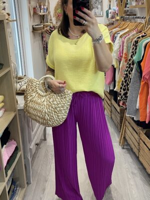 Pantalon Milo prune