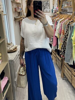 Pantalon Milo bleu électrique