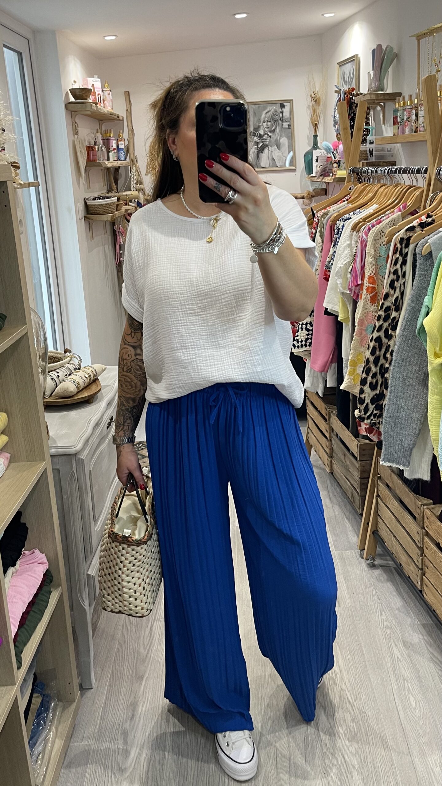 Pantalon Milo bleu électrique