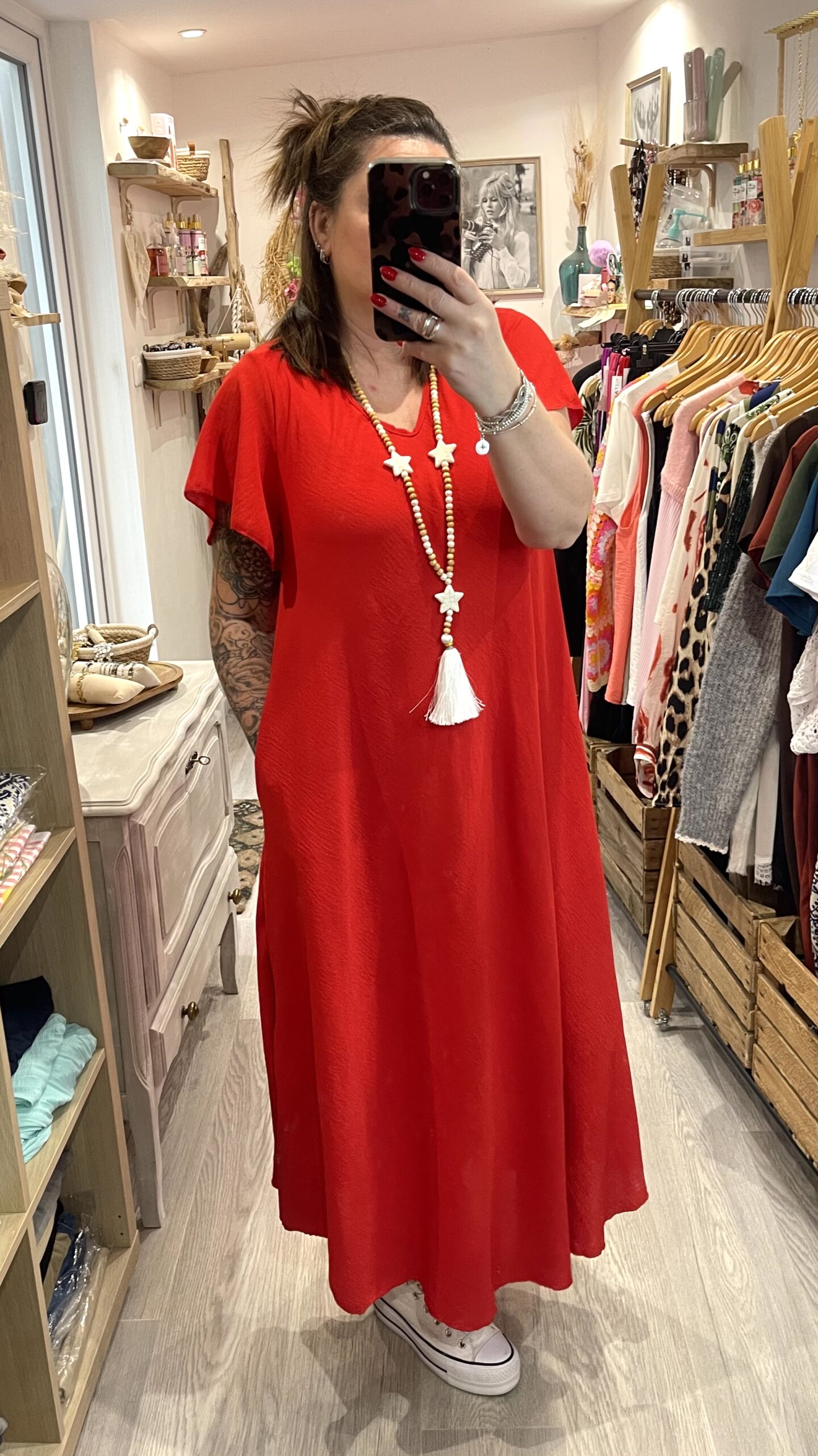 Robe Camilla rouge – Image 6